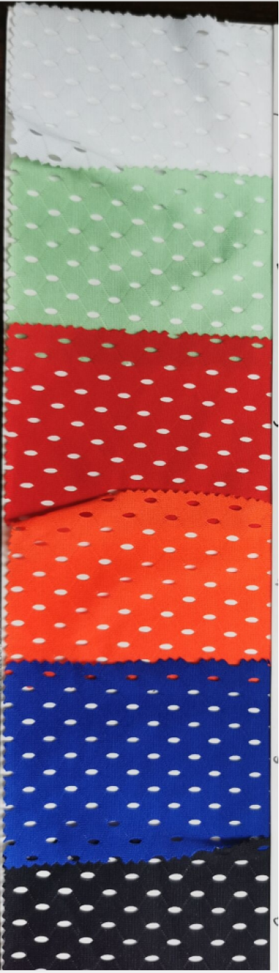 QS-NX-G062   運動布  145CM*100G   成分100%滌   1kg=6.5米   網布   超薄 運動布 側面照